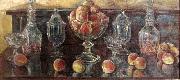Childe Hassam Still Life with Peaches and Old Glass Germany oil painting artist